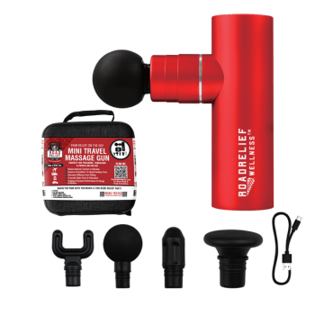 Road Relief Wellness Mini Travel Massage Gun Generation 2 - Red