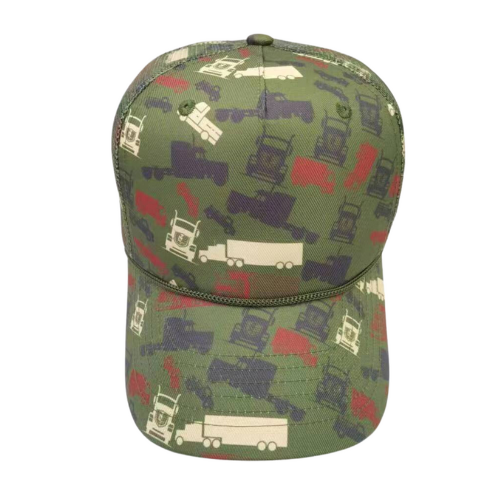Road Relief Wellness Trucker Camo© Army Green Hat