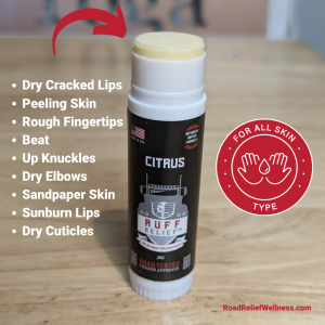 RUFF RELIEF Lips & Fingertips Crack Balm – Citrus