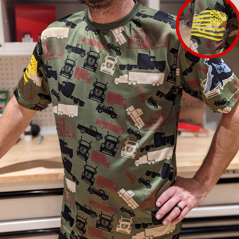 Trucker Camo® Army Green Men’s Unisex Shirt