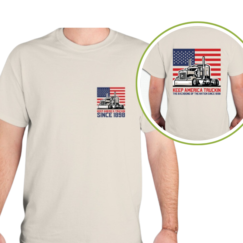 Legacy 18 Wheels Truckin’ Tee – Ride in Tribute Tan Cover image