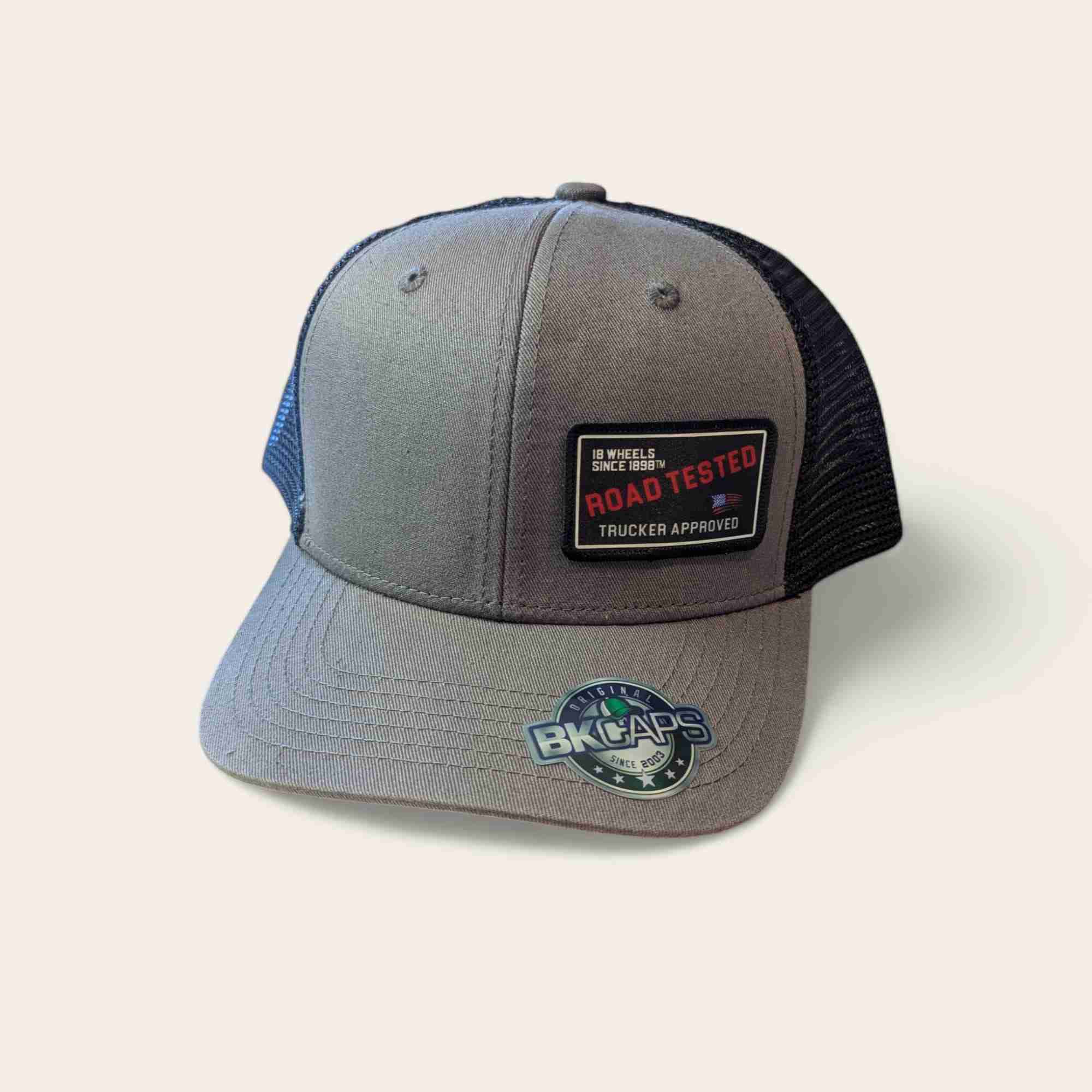 For those who value subtlety and legacy, the Road Tested Trucker Approved SMALL patch hat is the ideal accessory for truckers and fans of classic transportation styles. *Snapback One Size Fits Most Cover Image