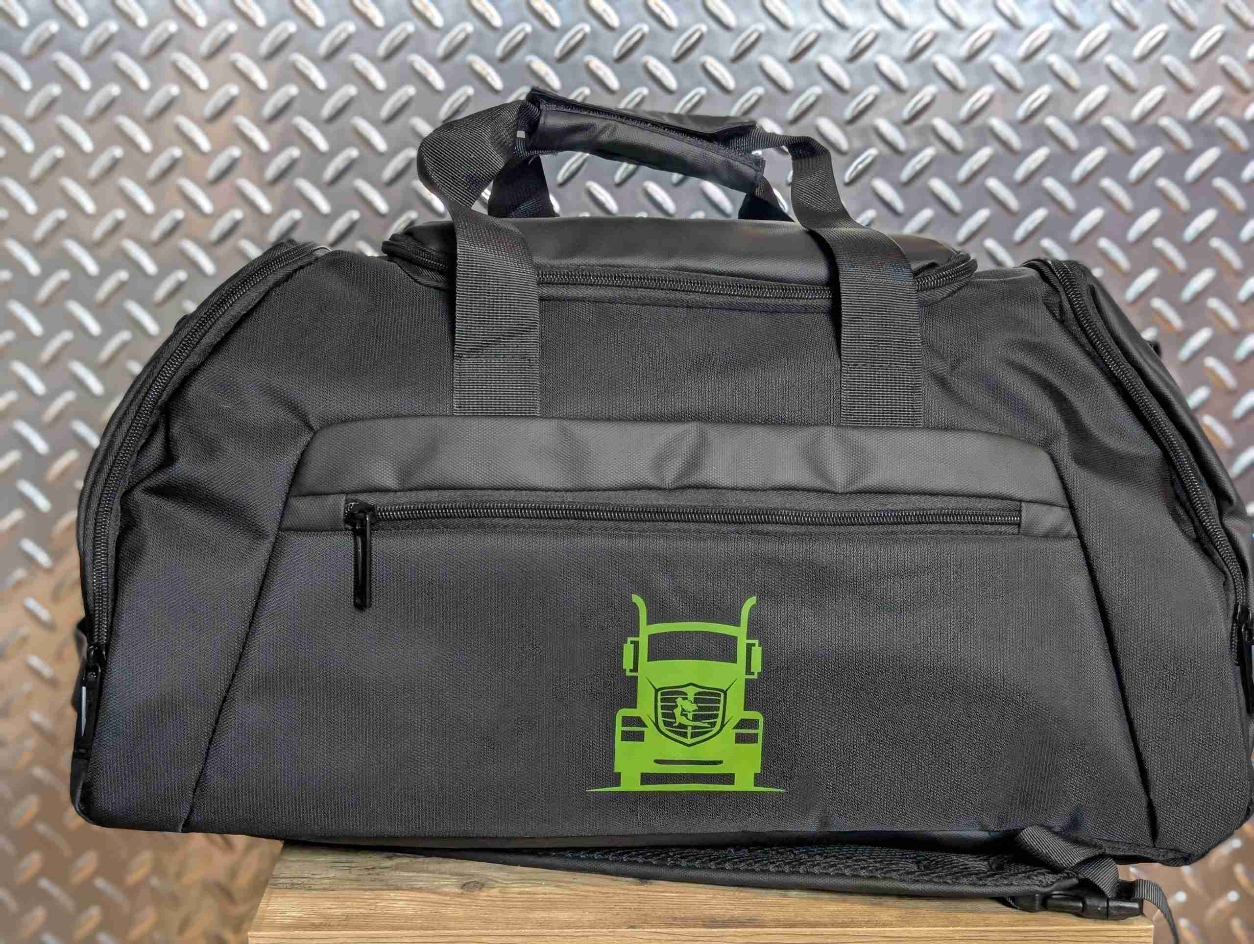 Travel duffel bag for truck drivers