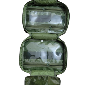 Trucker Camo® Army Green Bathroom Toiletry Tote for Travel & Truck Drivers