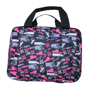 Trucker Camo® Hot Pink Bathroom Toiletry Tote for Travel & Truck Drivers