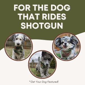 Trucker Camo® Doggie Neckerchief™ – Army Green by Millie’s Muts & Stuff