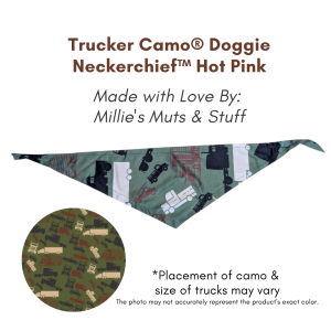 Trucker Camo® Doggie Neckerchief™ – Army Green by Millie’s Muts & Stuff