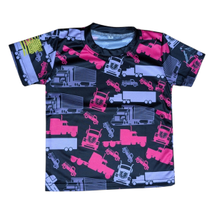 Kids Trucker Camo® Hot Pink Shirt