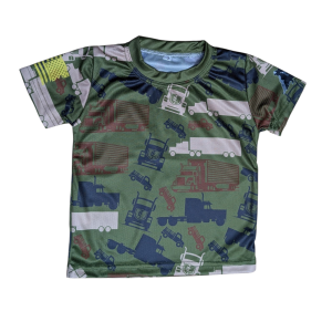 Kids Trucker Camo® Army Green Shirt