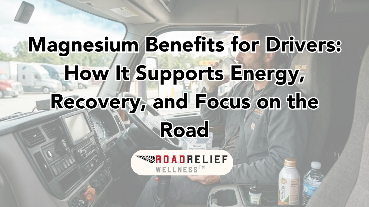 Read more about the article Magnesium Benefits for Drivers: How It Supports Energy, Recovery, and Focus on the Road